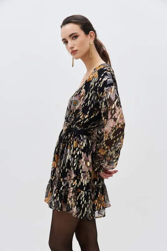 Vestido rapsodia shiny con mangas