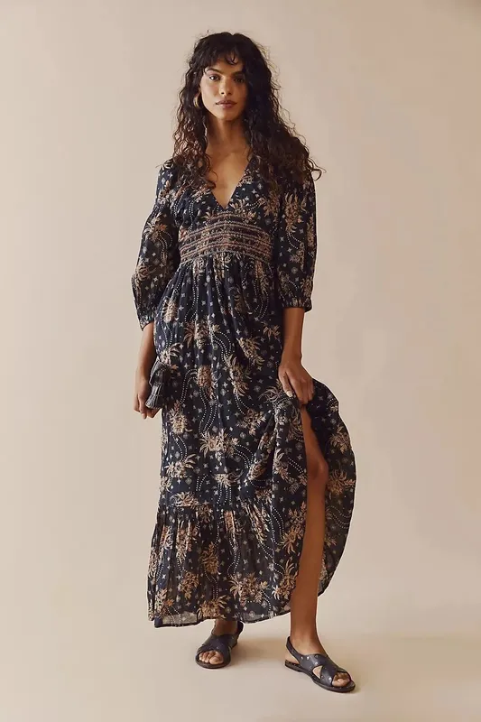 Vestido estampa free people 