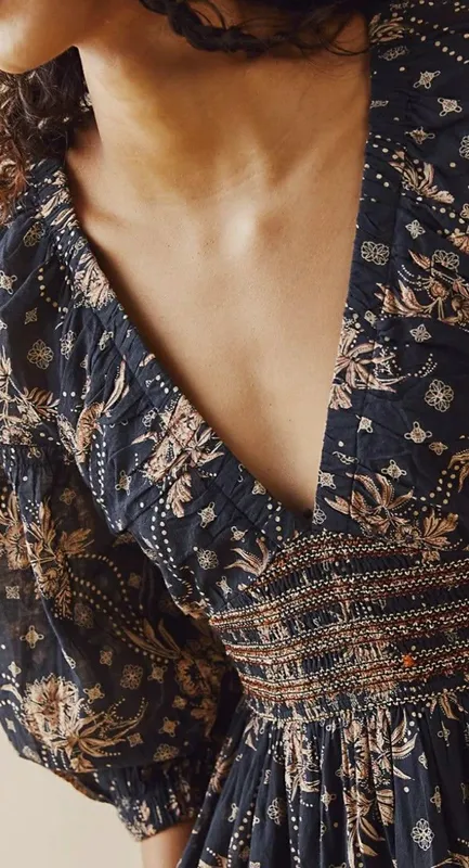 Vestido estampa free people 