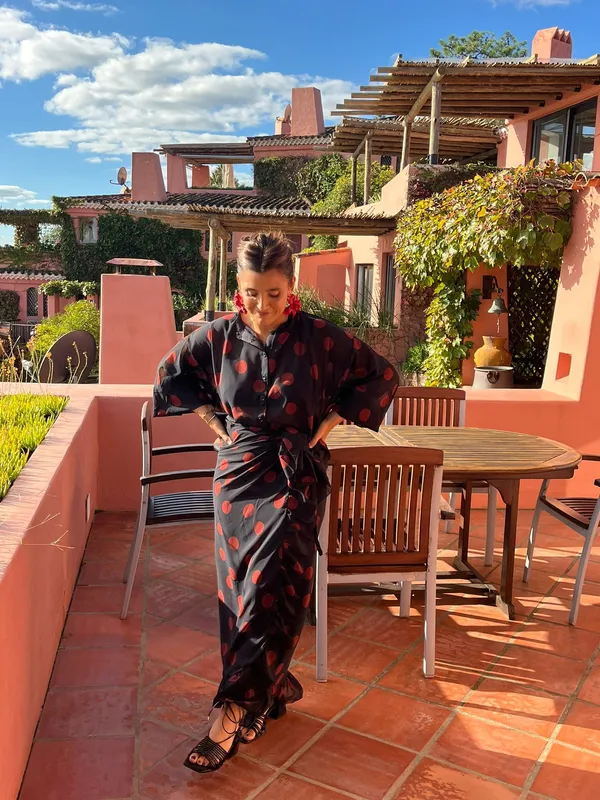 Set lunares falda y camisa