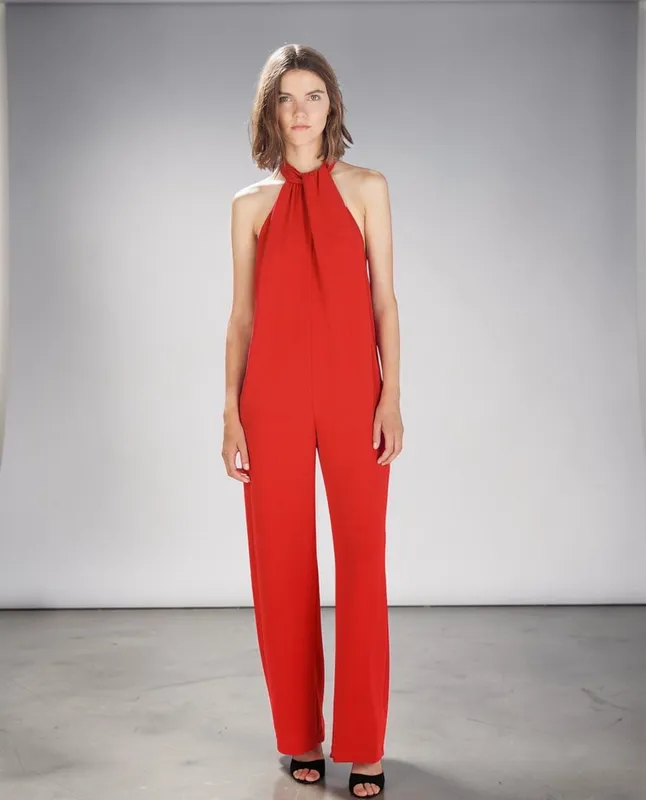 Mono Halter rojo con espalda 