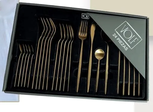 Cubiertos volf sonic dorados