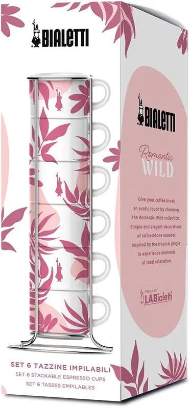 Juego 6 pocillos apilables Bialetti