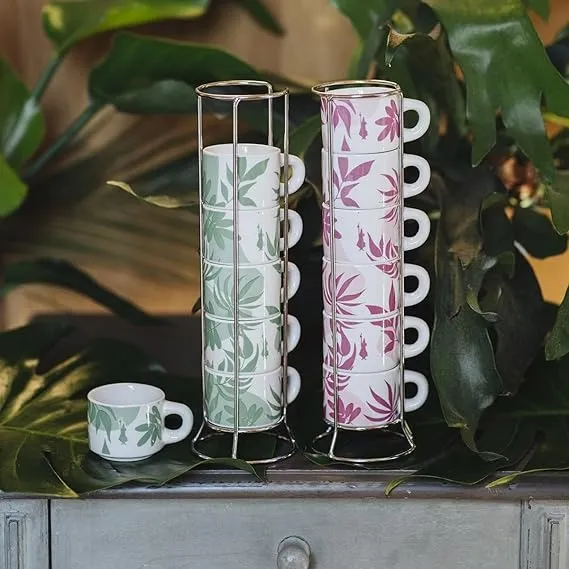 Juego de 6 pocillos apilables bialetti