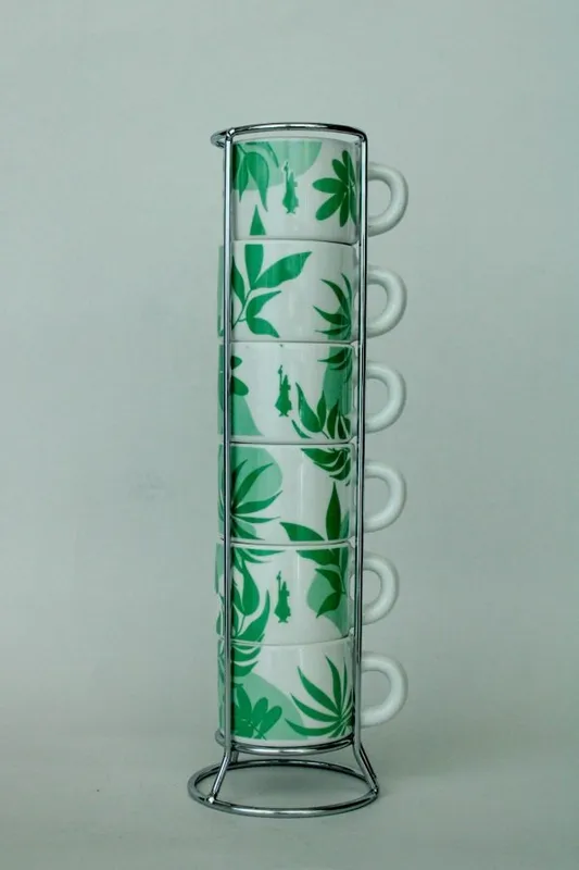 Juego de 6 pocillos apilables bialetti