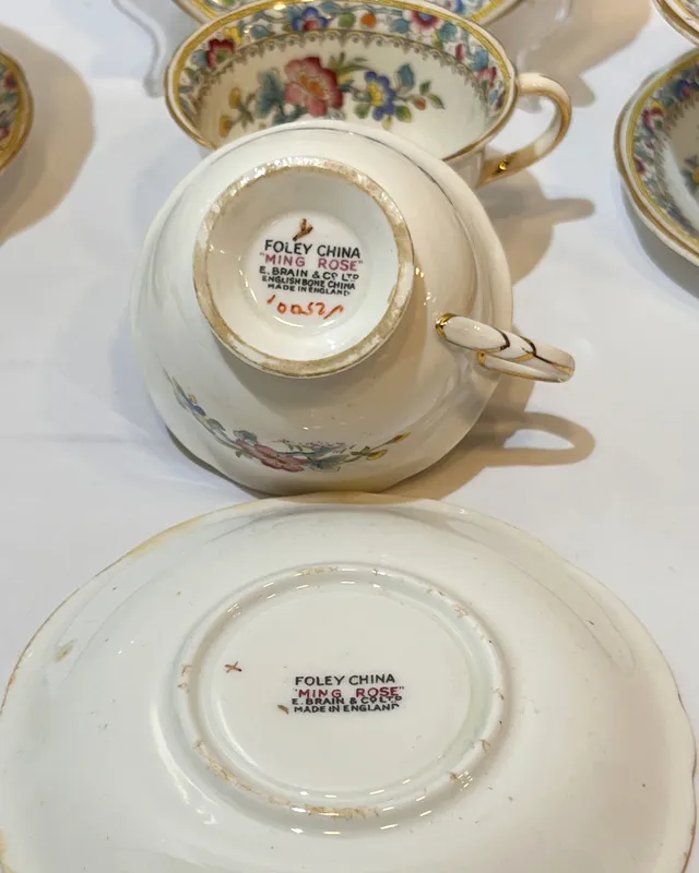 Juego de café inglés foley