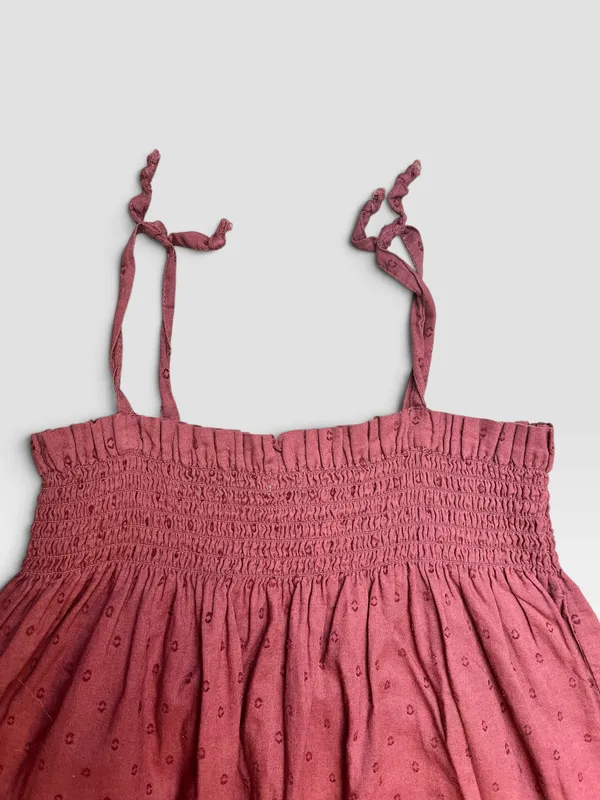 Vestido borra de vino plumeti gocco