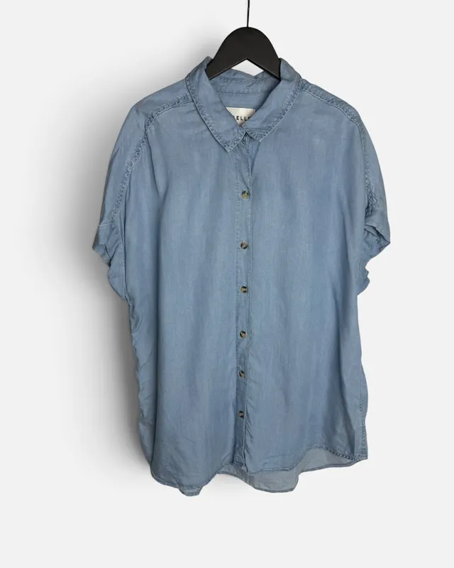 Camisa jean celeste la belle