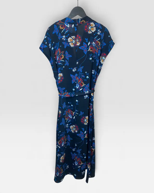 Vestido azul estampado h&m
