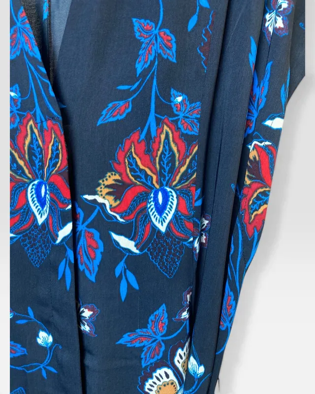 Vestido azul estampado h&m