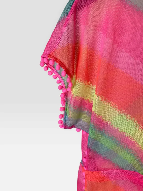Vestido multicolor accesories
