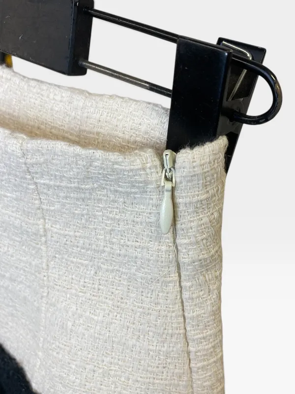 Pollera cruda c/negro zara