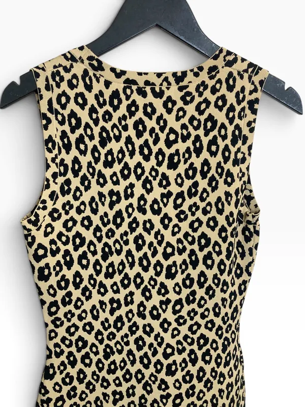 Vestido animal print elastizado theory
