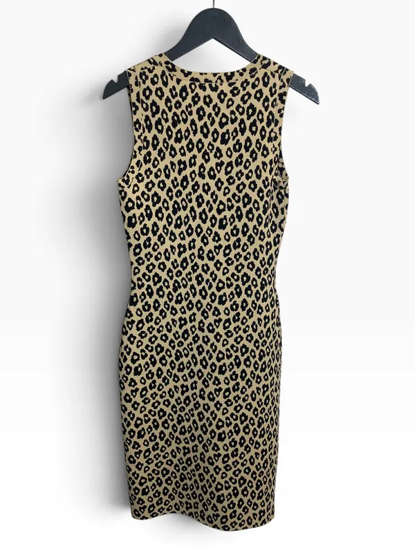 Vestido animal print elastizado theory