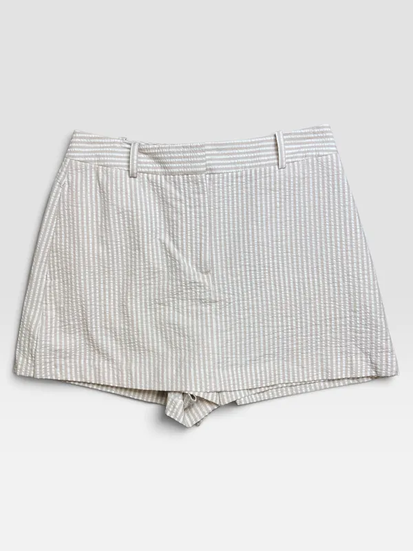 Short rayado b y beige zara