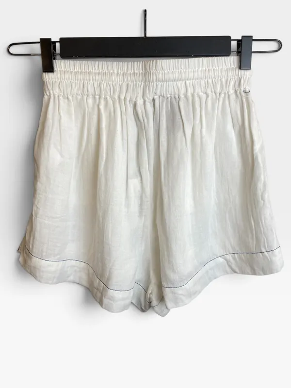 Short blanco c/pespuntes symphorine