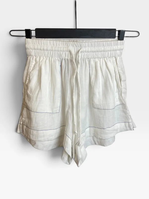 Short blanco c/pespuntes symphorine
