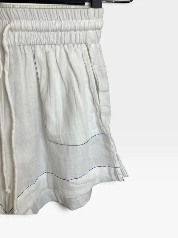 Short blanco c/pespuntes symphorine