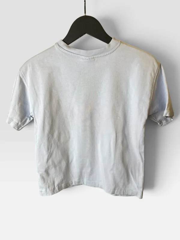 Remera lila estampada zara