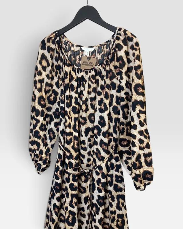 Vestido animalprint h&m