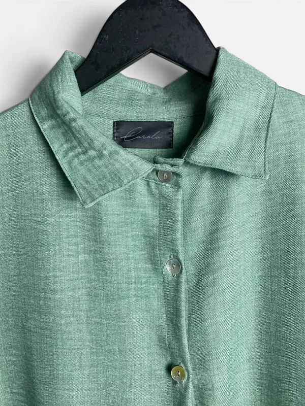 Camisa larga verde carola