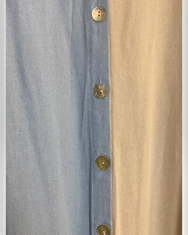 Vestido celeste beige josephine