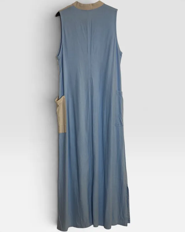 Vestido celeste beige josephine