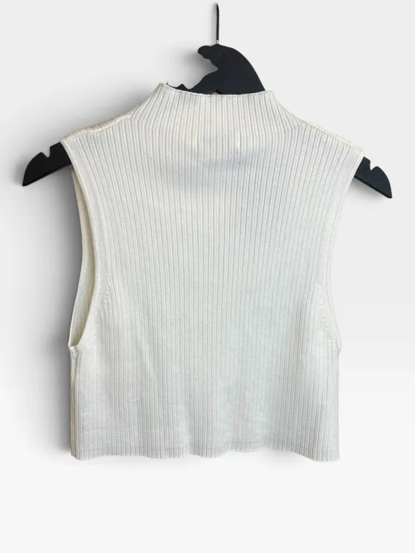 Musculosa blanca bershka