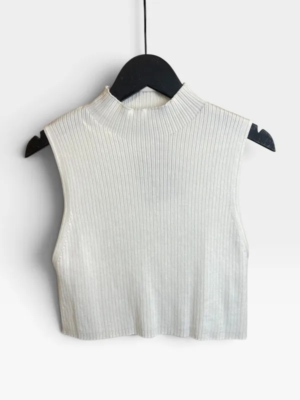 Musculosa blanca bershka