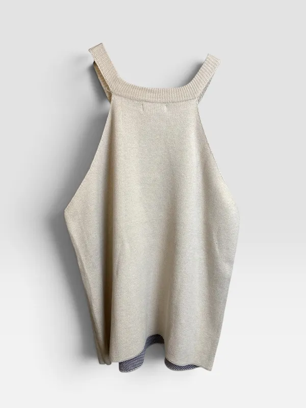 Top beige maria antonieta