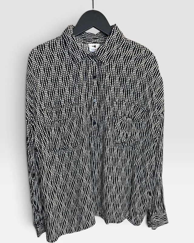 Blusa negra lunares daniel cassin