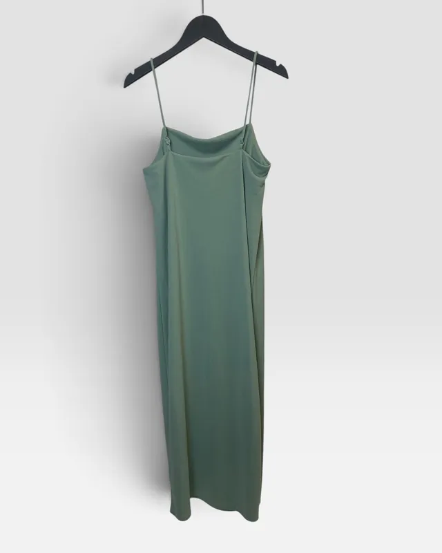 Vestido solera verde h&m