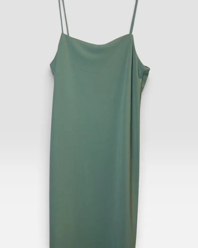 Vestido solera verde h&m