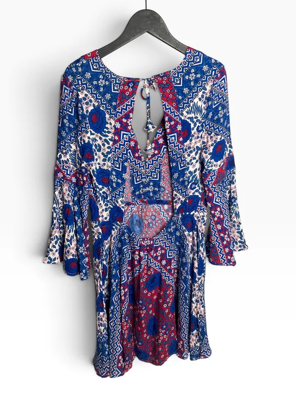 Vestido estampado rapsodia