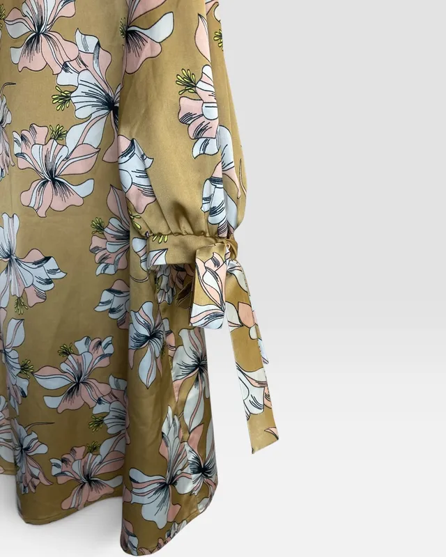 Blusa beige estampada vittoria vicci
