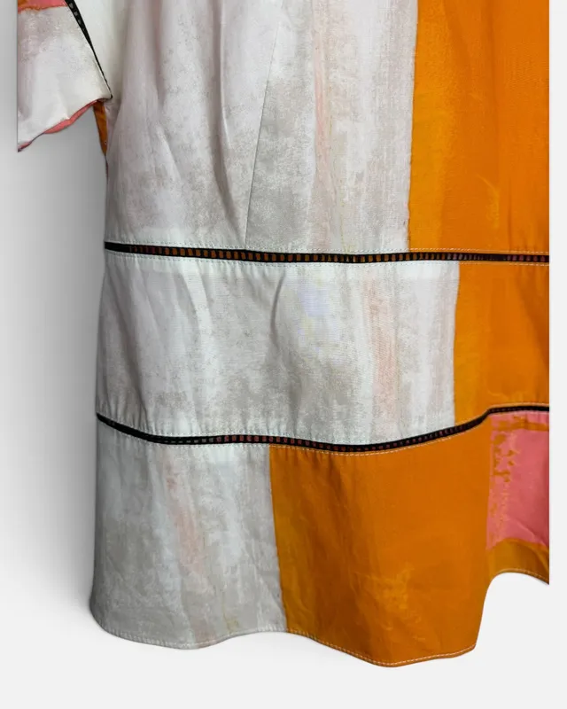 Blusa estampada mc donna karan