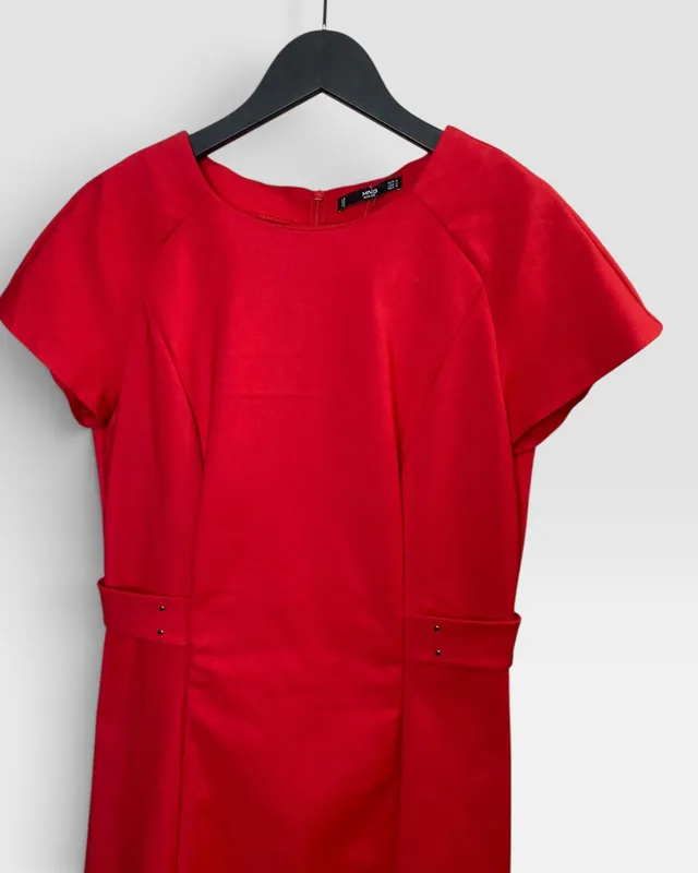 Vestido rojo mango