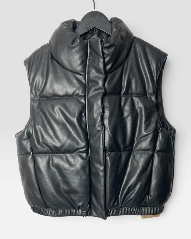 Chaleco puffer negro indian