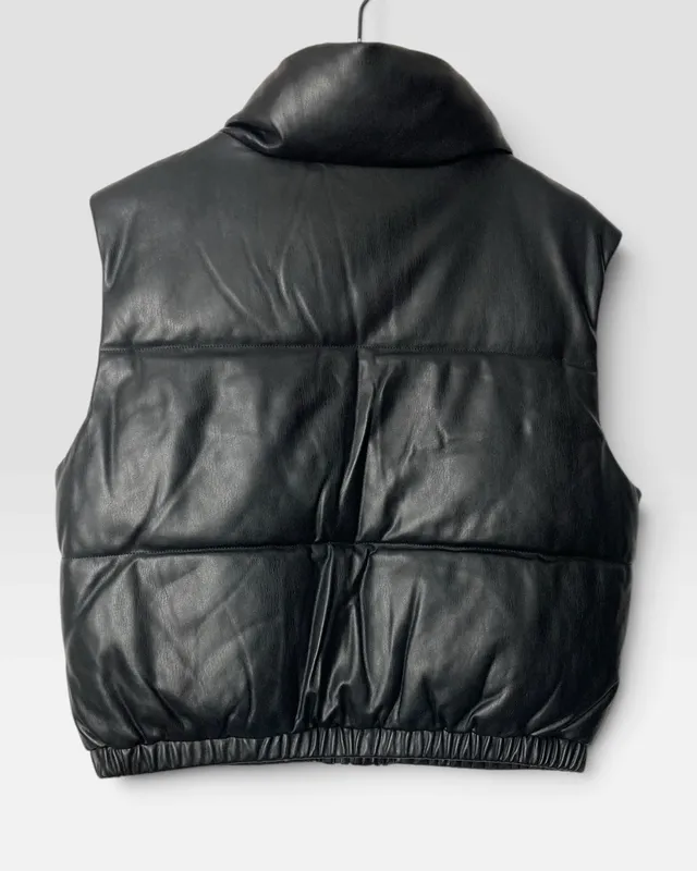 Chaleco puffer negro indian