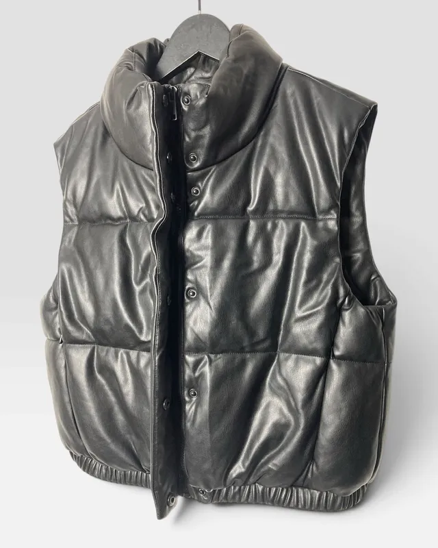 Chaleco puffer negro indian