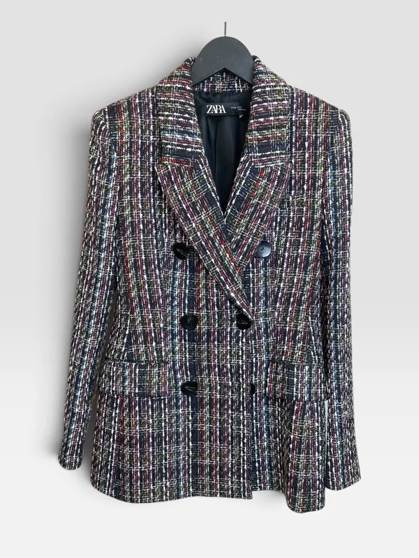 Blazer tipo chanel colores zara