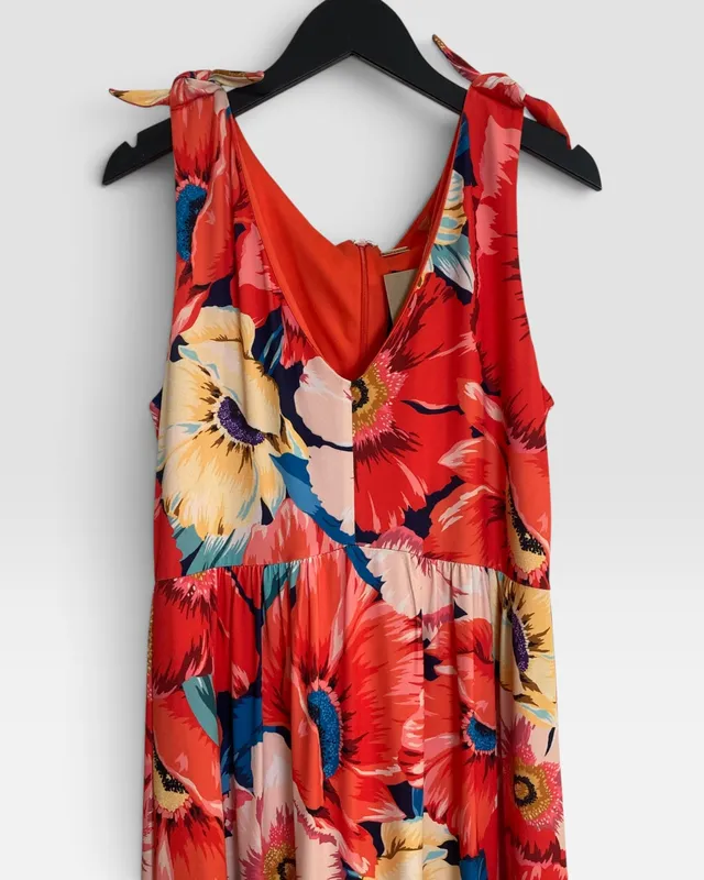 Vestido flores tahari