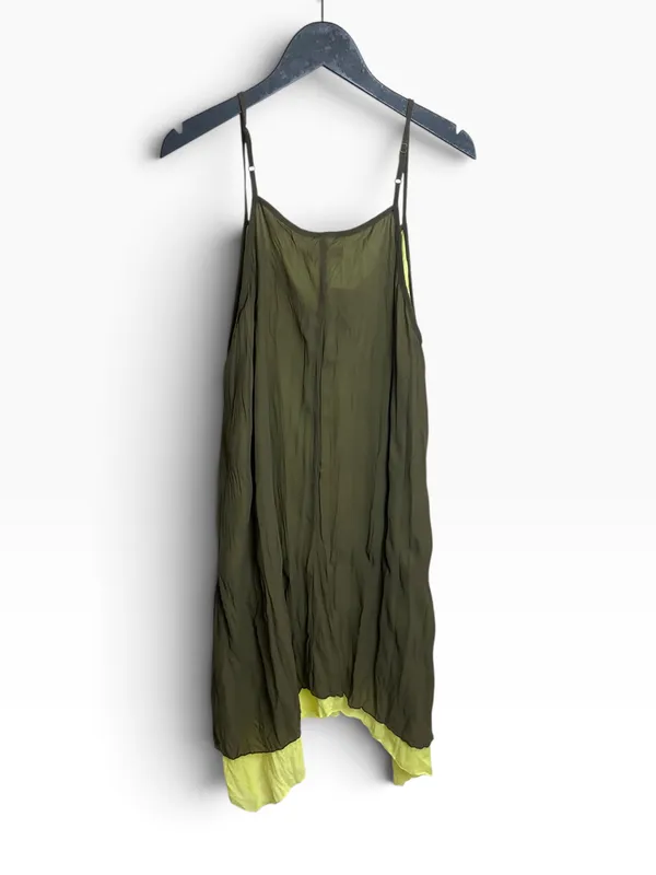 Vestido gasa verde zulas