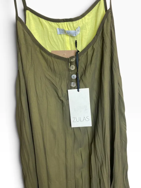 Vestido gasa verde zulas