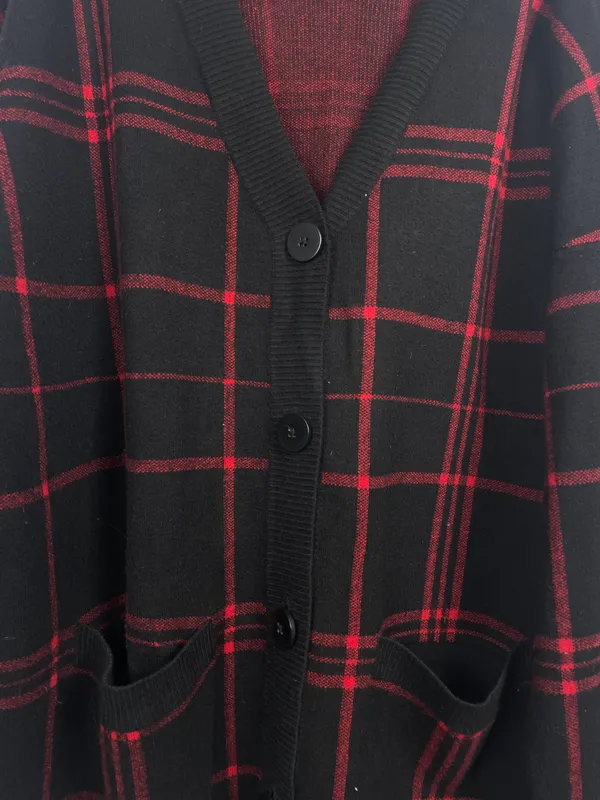 Saco tejido negro acuadrille rojo bluestel