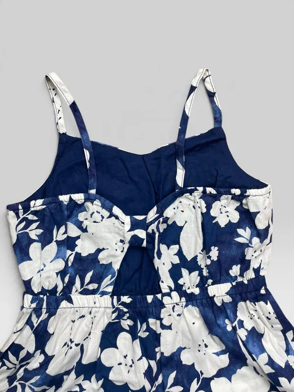 Vestido largo estampado gap