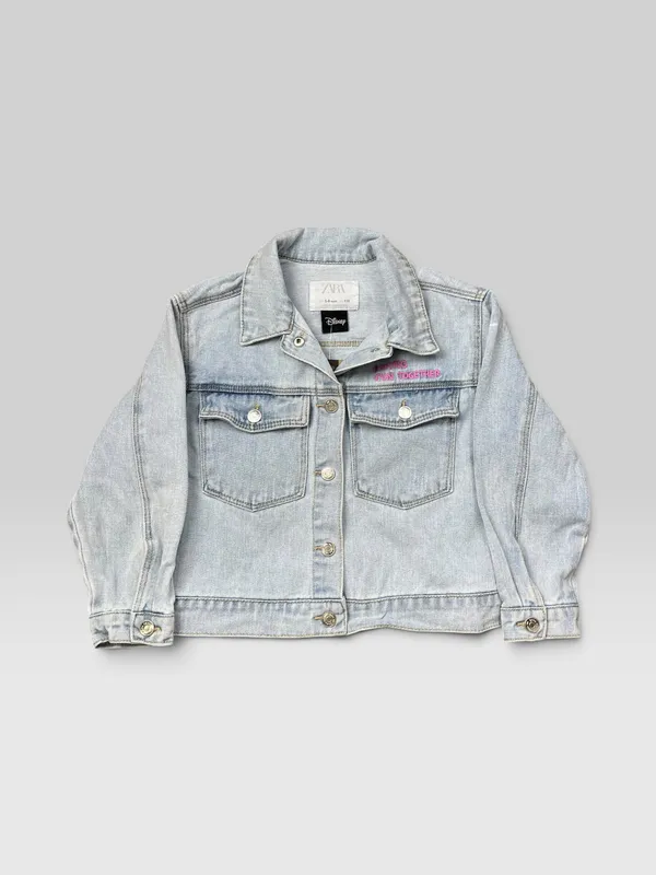 Campera jean estampada zara