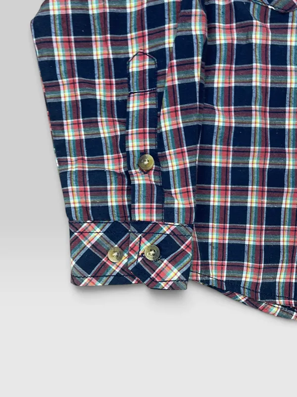 Camisa cuadrille sky blue