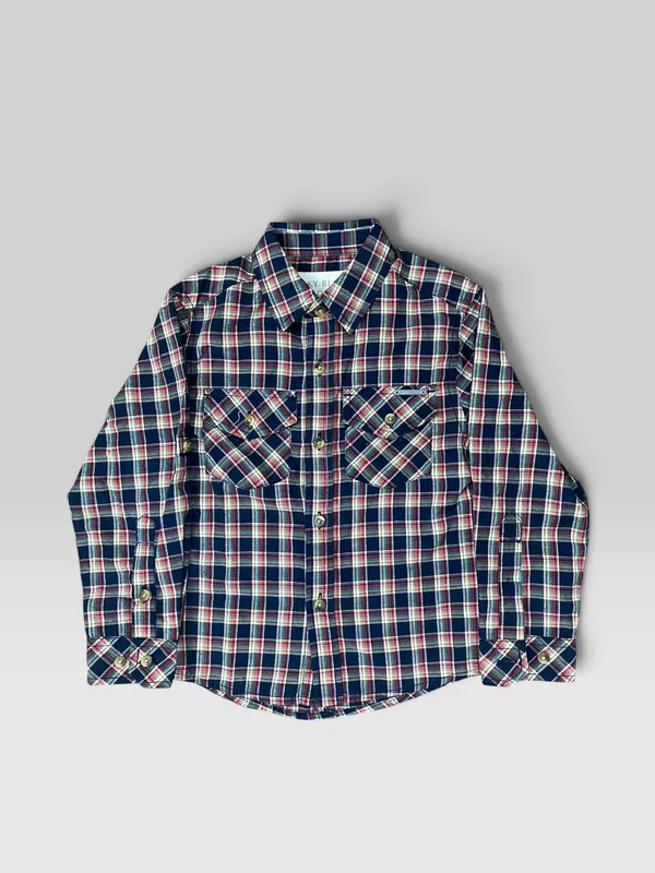 Camisa cuadrille sky blue