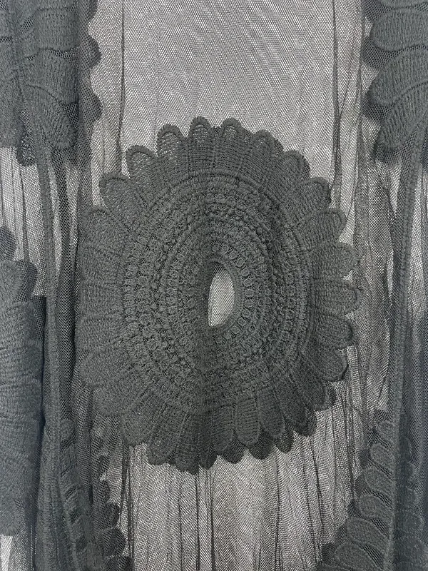 Vestido tull bordado indian